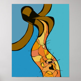 Affiche Femme Cap-Verdienne Dançant
