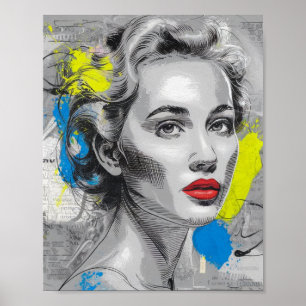 Affiche Femme caucasienne