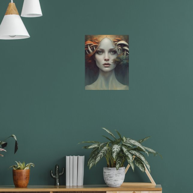 Affiche Femme champignon d'automne (Salon 1)