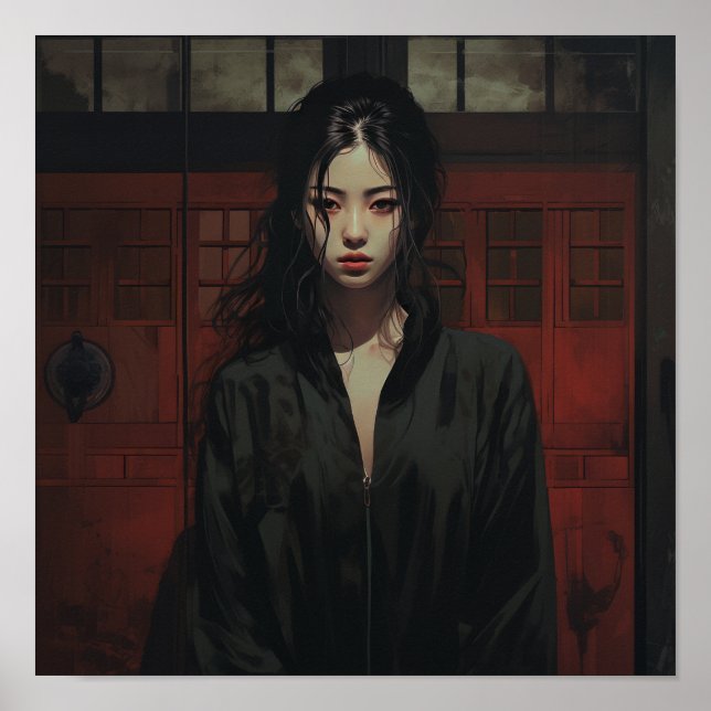 Affiche Femme chinoise élégante, portrait intime | 18 ans (Devant)