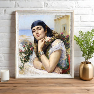 Affiche Femme d'Alger, Arthur Bridgman