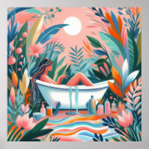 Femme dans la baignoire