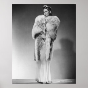 Affiche Femme dans la robe de soirée 2