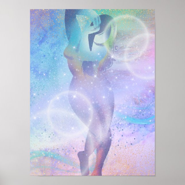 Affiche Femme dans Rainbows (Devant)