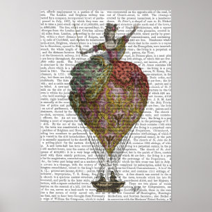 Affiche Femme de ballon à air chaud