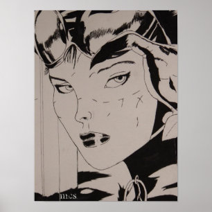 Affiche Femme de chat