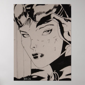 Affiche Femme de chat