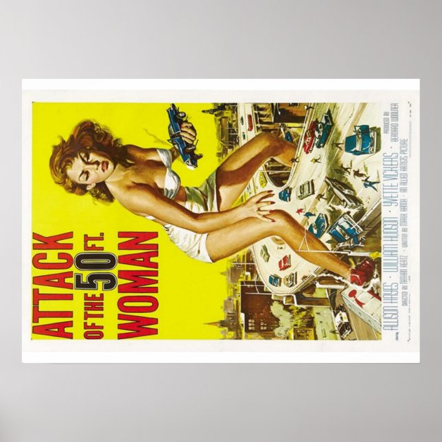 Affiche femme de cinquante pieds (Devant)