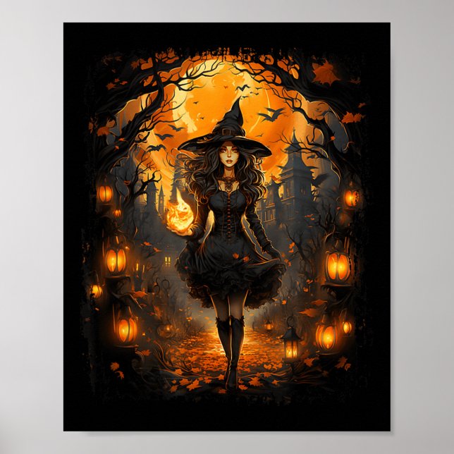 Affiche Femme de cuisine fille Halloween Costume de cuisin (Devant)