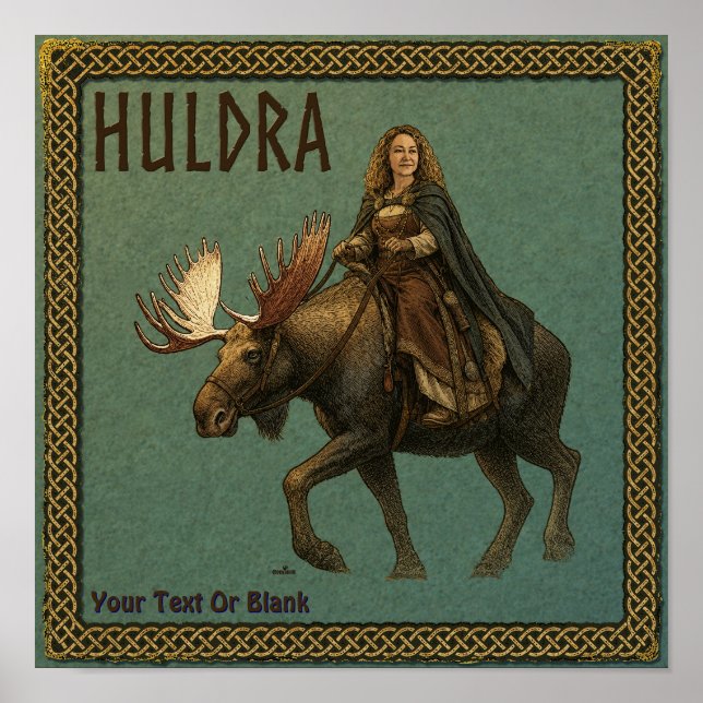 Affiche Femme de la forêt Huldra nordique (Devant)