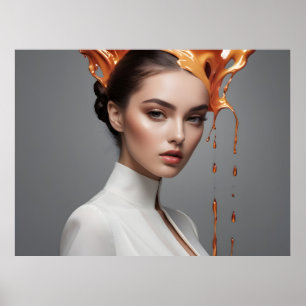 Affiche Femme de mode art