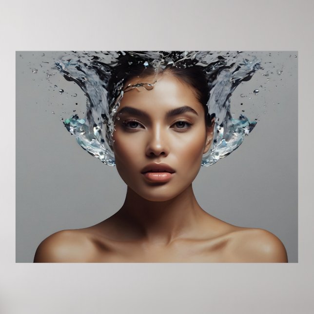 Affiche Femme de mode art (Devant)