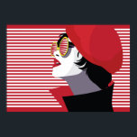 Affiche Femme de mode dans style pop art.<br><div class="desc">Femme de mode dans style pop art.</div>