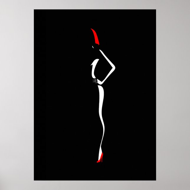Affiche Femme de mode inspirée de l'art Pop 4 (Devant)