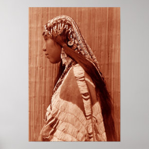 Affiche Femme de Natif américain