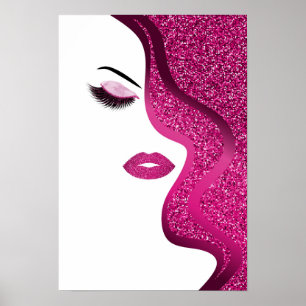 Affiche Femme de parties scintillantes