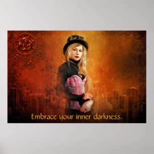 Affiche Femme de Steampunk