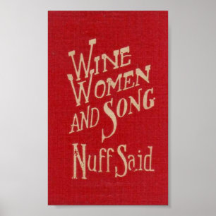Affiche Femme de vin & chanson