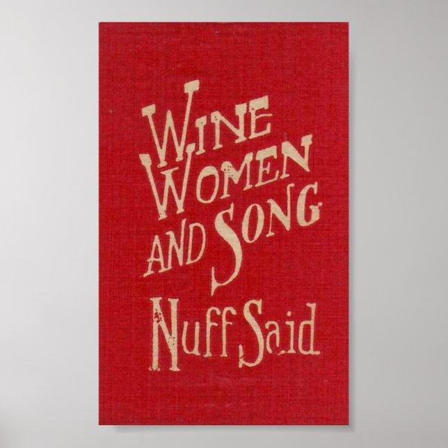Affiche Femme de vin & chanson (Devant)
