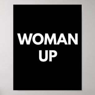Affiche Femme debout - Chemises de féminisme motivationnel