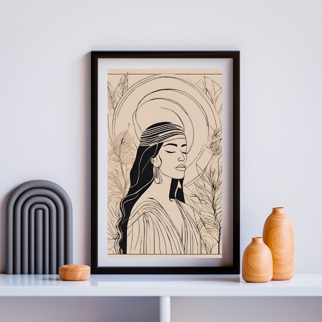 Affiche Femme Déesse Féminine (Créateur téléchargé)