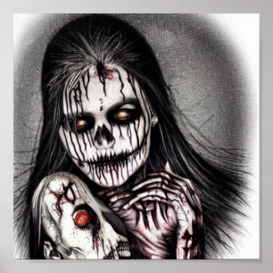 Affiche Femme Déplaisante éffrayante