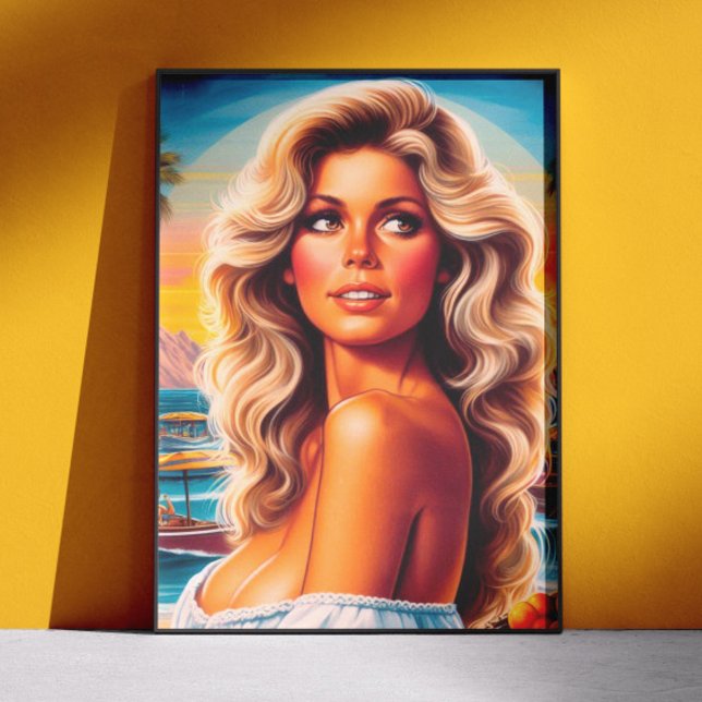 Affiche Femme d'été des années 80 (Créateur téléchargé)
