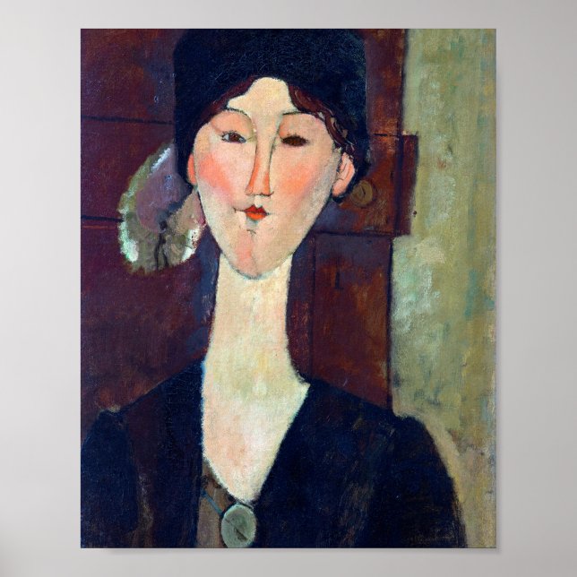 Affiche Femme devant la porte par Amedeo Modigliani (Devant)