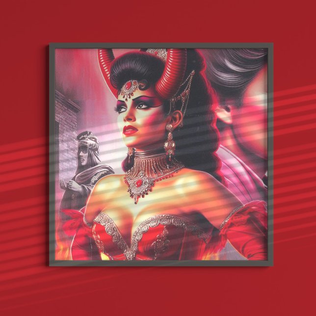 Affiche Femme Diabolique Vintage (Créateur téléchargé)
