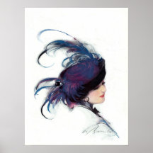 Femme d'oiseau bleu, William Barribal