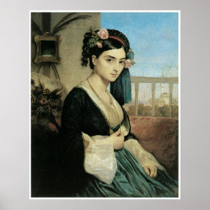 Affiche Femme d'Orient, 1840 Charles Gleyre