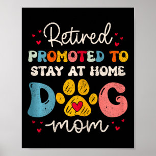 Affiche Femme Drôle Chien Maman Retraite Pour Amoureux des