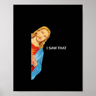 Affiche Femme Drôle Citation Jésus Mème J'Ai Vu Ce Chrétie