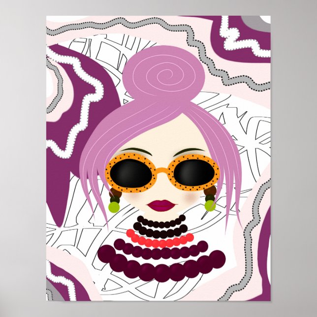 Affiche Femme élégante (Devant)