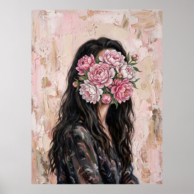 Affiche Femme en Fleur (Devant)