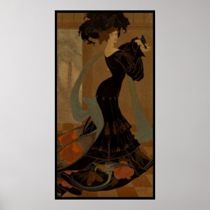 Affiche Femme en noir