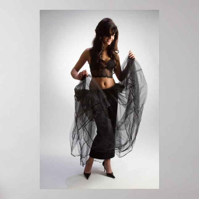 Affiche Femme en noir (Devant)