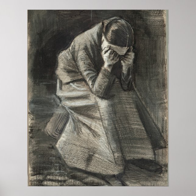 Affiche Femme en pleurs 1888 Vincent van Gogh Small (Devant)