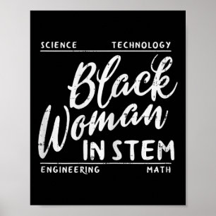 Affiche Femme En Science De La Souche Math Africain Melani