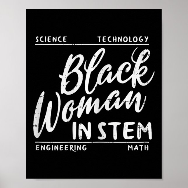 Affiche Femme En Science De La Souche Math Africain Melani (Devant)