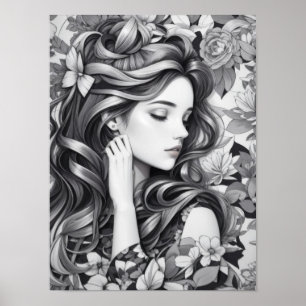 Affiche Femme endormie