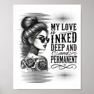 Affiche Femme Enquêtée Femme Seule Tatouée Pour Anti Valen