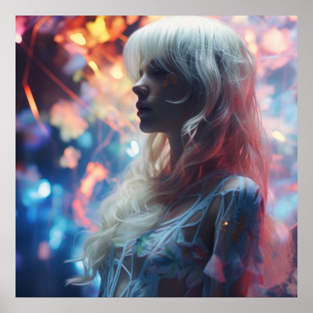 Affiche Femme éthérée dans la nature (Devant)