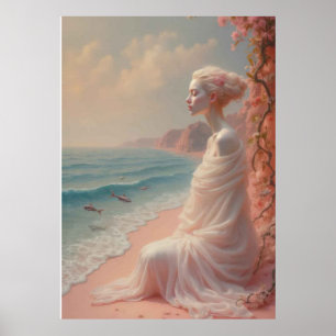 Affiche Femme éthérée sur Dreamy Beach