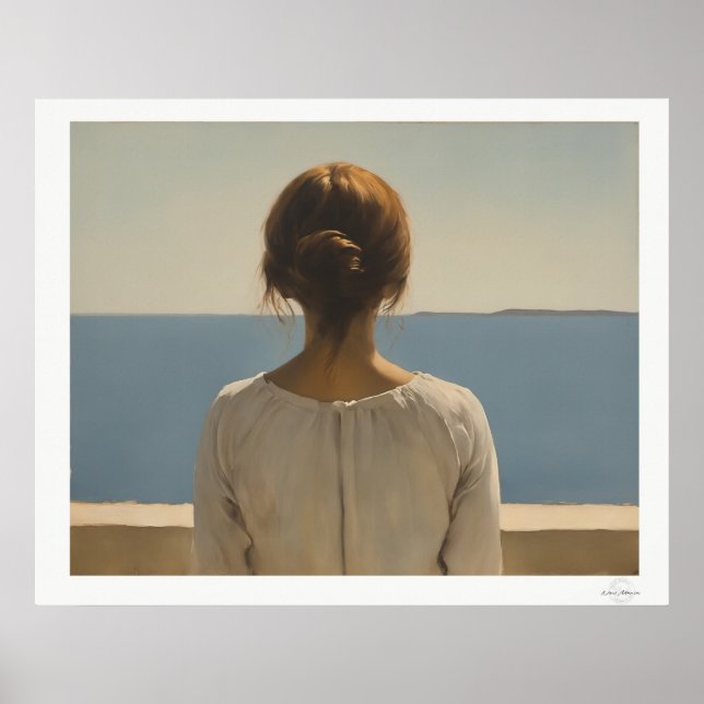 Affiche Femme face à la mer (Devant)
