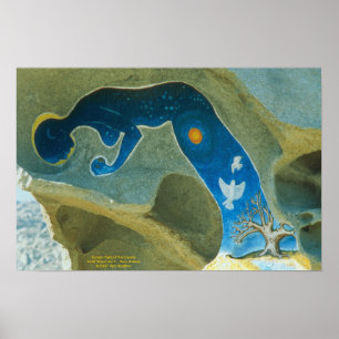 Affiche Femme faite du cosmos/d'affiche