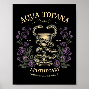 Affiche Femme féministe drôle Aqua Tofana Apothecary Femme