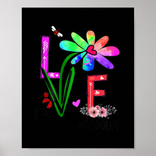 Affiche Femme Femme Love Gogo Life Fleur marguerite mignon