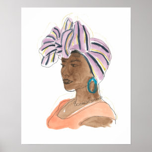 Affiche Femme forte et belle