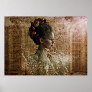 Affiche Femme ghost halloween